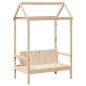 vidaXL Tagesbett und Bank mit Dach 90x200 cm Kiefernholz vidaXL Tagesbett und Bank mit Dach 90x200 cm Kiefernholz