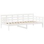 vidaXL Tagesbett mit Dach Weiß 90x190 cm Massivholz Kiefer vidaXL Tagesbett mit Dach Weiß 90x190 cm Massivholz Kiefer