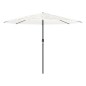 vidaXL Sonnenschirm mit Stahlmast Weiß 324x324x247 cm vidaXL Sonnenschirm mit Stahlmast Weiß 324x324x247 cm
