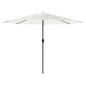 vidaXL Sonnenschirm mit Stahlmast Weiß 324x324x247 cm vidaXL Sonnenschirm mit Stahlmast Weiß 324x324x247 cm