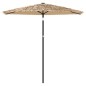 vidaXL Sonnenschirm mit Stahlmast Braun 223x223x213 cm vidaXL Sonnenschirm mit Stahlmast Braun 223x223x213 cm