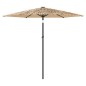 vidaXL Sonnenschirm mit Stahlmast Braun 223x223x213 cm vidaXL Sonnenschirm mit Stahlmast Braun 223x223x213 cm