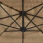 vidaXL Sonnenschirm mit Stahlmast Braun 223x223x213 cm vidaXL Sonnenschirm mit Stahlmast Braun 223x223x213 cm