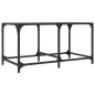 vidaXL Couchtisch mit Glasplatte Schwarz 78,5x40x40 cm Stahl vidaXL Couchtisch mit Glasplatte Schwarz 78,5x40x40 cm Stahl