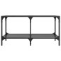 vidaXL Couchtisch mit Glasplatte Schwarz 78,5x40x40 cm Stahl vidaXL Couchtisch mit Glasplatte Schwarz 78,5x40x40 cm Stahl