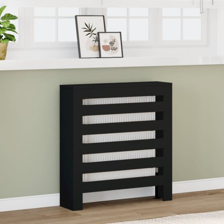 vidaXL Heizkörperverkleidung Schwarz 78x20x82 cm Holzwerkstoff