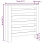 vidaXL Heizkörperverkleidung Schwarz 78x20x82 cm Holzwerkstoff vidaXL Heizkörperverkleidung Schwarz 78x20x82 cm Holzwerkstoff