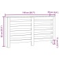 vidaXL Heizkörperverkleidung Eichen-Optik 149x20x82 cm Holzwerkstoff vidaXL Heizkörperverkleidung Eichen-Optik 149x20x82 cm Holzwerkstoff