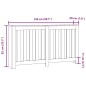 vidaXL Heizkörperverkleidung Altholz-Optik 149x20x82 cm Holzwerkstoff vidaXL Heizkörperverkleidung Altholz-Optik 149x20x82 cm Holzwerkstoff