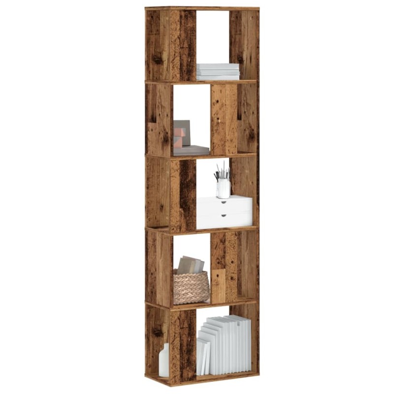 vidaXL Bücherregal 5 Böden Altholz 45x23,5x162,5 cm Holzwerkstoff vidaXL Bücherregal 5 Böden Altholz 45x23,5x162,5 cm Holzwerkstoff