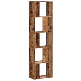 vidaXL Bücherregal 5 Böden Altholz 45x23,5x162,5 cm Holzwerkstoff