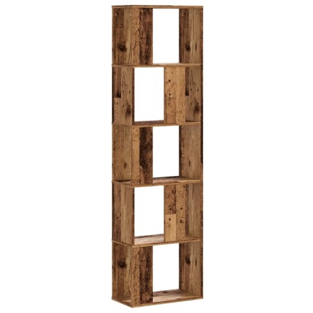 vidaXL Bücherregal 5 Böden Altholz 45x23,5x162,5 cm Holzwerkstoff