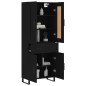 vidaXL Highboard Schwarz 69,5x34x180 cm Holzwerkstoff vidaXL Highboard Schwarz 69,5x34x180 cm Holzwerkstoff