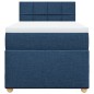 vidaXL Boxspringbett mit Matratze Blau 80x200 cm Stoff vidaXL Boxspringbett mit Matratze Blau 80x200 cm Stoff