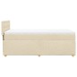 vidaXL Boxspringbett mit Matratze Creme 80x200 cm Stoff vidaXL Boxspringbett mit Matratze Creme 80x200 cm Stoff