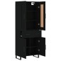 vidaXL Highboard Schwarz 69,5x34x180 cm Holzwerkstoff vidaXL Highboard Schwarz 69,5x34x180 cm Holzwerkstoff