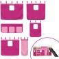 vidaXL Etagenbett mit Rutsche und Gardinen Rosa 90x200 cm vidaXL Etagenbett mit Rutsche und Gardinen Rosa 90x200 cm