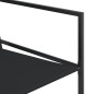 vidaXL 17-tlg. Garten-Essgruppe Schwarz Textilene