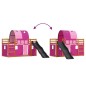 vidaXL Etagenbett mit Rutsche und Gardinen Rosa 90x200 cm vidaXL Etagenbett mit Rutsche und Gardinen Rosa 90x200 cm