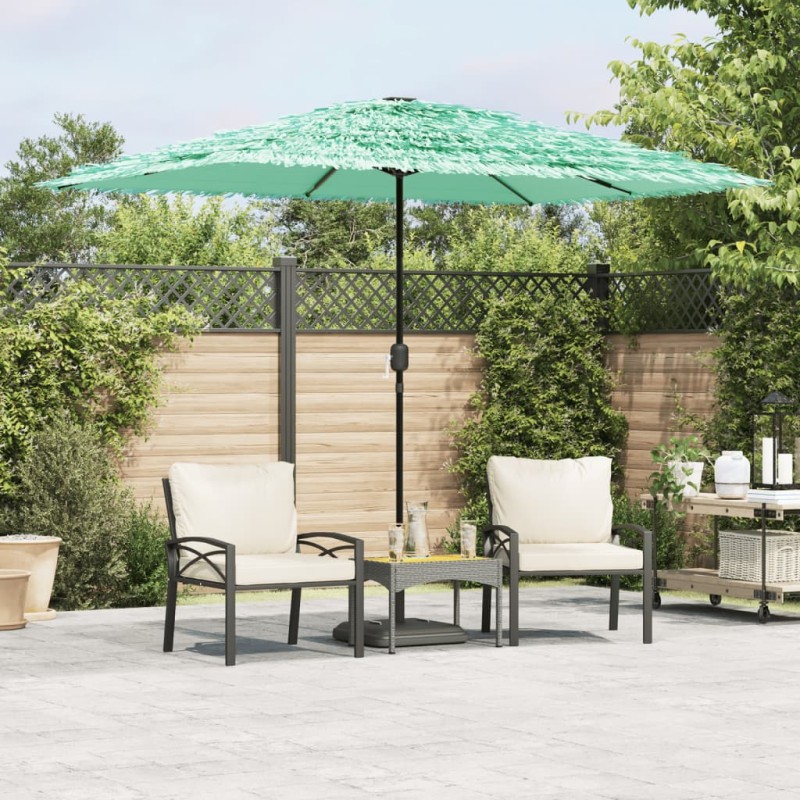 vidaXL Sonnenschirm mit Stahlmast Grün 300x200x250 cm vidaXL Sonnenschirm mit Stahlmast Grün 300x200x250 cm
