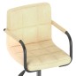 Esszimmerstühle 2 Stk. Drehbar Creme Samt Esszimmerstühle 2 Stk. Drehbar Creme Samt