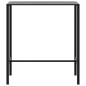 vidaXL Bartisch Schwarz 100x50x110 cm Pulverbeschichteter Stahl vidaXL Bartisch Schwarz 100x50x110 cm Pulverbeschichteter Stahl