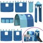 vidaXL Etagenbett mit Rutsche und Gardinen Blau 90x190 cm vidaXL Etagenbett mit Rutsche und Gardinen Blau 90x190 cm