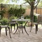 vidaXL Gartentisch Bronzen Ø90x75 cm Aluminiumguss vidaXL Gartentisch Bronzen Ø90x75 cm Aluminiumguss