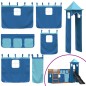 vidaXL Etagenbett mit Rutsche und Gardinen Blau 80x200 cm vidaXL Etagenbett mit Rutsche und Gardinen Blau 80x200 cm