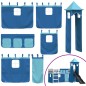 vidaXL Etagenbett mit Rutsche und Gardinen Blau 90x190 cm vidaXL Etagenbett mit Rutsche und Gardinen Blau 90x190 cm