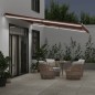 vidaXL Markise Manuell mit LED Braun 450x300 cm vidaXL Markise Manuell mit LED Braun 450x300 cm