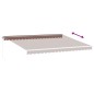 vidaXL Markise Manuell mit LED Braun 450x300 cm vidaXL Markise Manuell mit LED Braun 450x300 cm