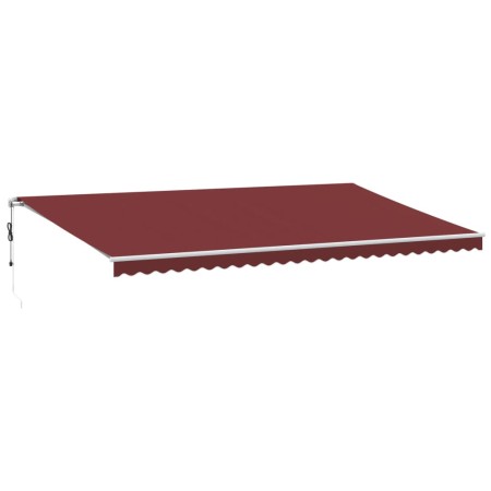 vidaXL Markise Automatisch Weinrot 600x300 cm