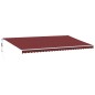 vidaXL Markise Automatisch Weinrot 600x300 cm vidaXL Markise Automatisch Weinrot 600x300 cm