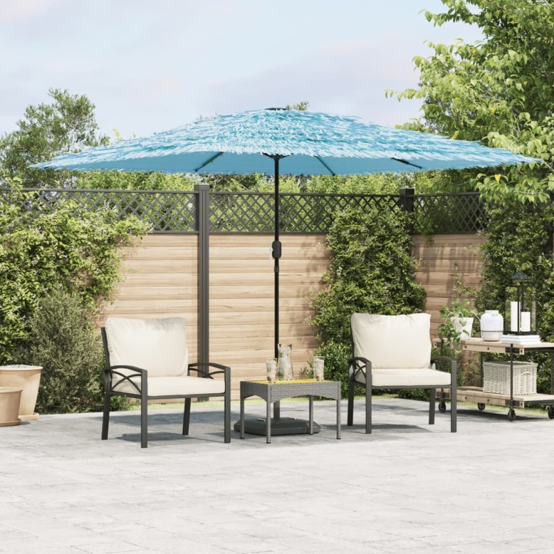 vidaXL Sonnenschirm mit Stahlmast Blau 290x290x238 cm vidaXL Sonnenschirm mit Stahlmast Blau 290x290x238 cm