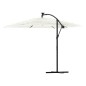 vidaXL Sonnenschirm mit Stahlmast Weiß 269x269x235 cm vidaXL Sonnenschirm mit Stahlmast Weiß 269x269x235 cm