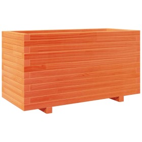 vidaXL Pflanzkübel Wachsbraun 90x40x49,5 cm Massivholz Kiefer