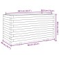 vidaXL Pflanzkübel Wachsbraun 90x40x49,5 cm Massivholz Kiefer vidaXL Pflanzkübel Wachsbraun 90x40x49,5 cm Massivholz Kiefer