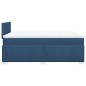 vidaXL Boxspringbett mit Matratze Blau 120x200 cm Stoff vidaXL Boxspringbett mit Matratze Blau 120x200 cm Stoff