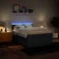 vidaXL Boxspringbett mit Matratze Blau 140x190 cm Stoff