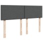 vidaXL Boxspringbett mit Matratze Dunkelgrau 160x200 cm Stoff vidaXL Boxspringbett mit Matratze Dunkelgrau 160x200 cm Stoff
