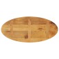 vidaXL Tischplatte 100x50x2,5 cm Oval Massivholz Mango vidaXL Tischplatte 100x50x2,5 cm Oval Massivholz Mango