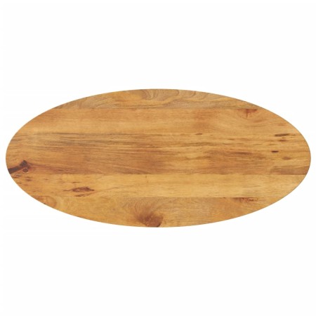 vidaXL Tischplatte 120x60x3,8 cm Oval Massivholz Mango