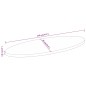 vidaXL Tischplatte 120x60x3,8 cm Oval Massivholz Mango vidaXL Tischplatte 120x60x3,8 cm Oval Massivholz Mango