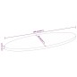 vidaXL Tischplatte 100x40x2,5 cm Oval Massivholz Mango vidaXL Tischplatte 100x40x2,5 cm Oval Massivholz Mango