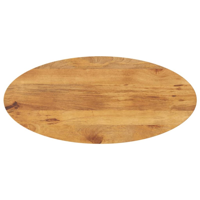 vidaXL Tischplatte 90x40x3,8 cm Oval Massivholz Mango vidaXL Tischplatte 90x40x3,8 cm Oval Massivholz Mango