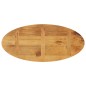 vidaXL Tischplatte 90x40x3,8 cm Oval Massivholz Mango vidaXL Tischplatte 90x40x3,8 cm Oval Massivholz Mango