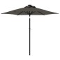 vidaXL Sonnenschirm mit Stahlmast Anthrazit 225x225x212 cm vidaXL Sonnenschirm mit Stahlmast Anthrazit 225x225x212 cm
