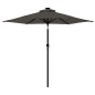 vidaXL Sonnenschirm mit Stahlmast Anthrazit 225x225x212 cm vidaXL Sonnenschirm mit Stahlmast Anthrazit 225x225x212 cm