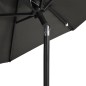 vidaXL Sonnenschirm mit Stahlmast Anthrazit 225x225x212 cm vidaXL Sonnenschirm mit Stahlmast Anthrazit 225x225x212 cm